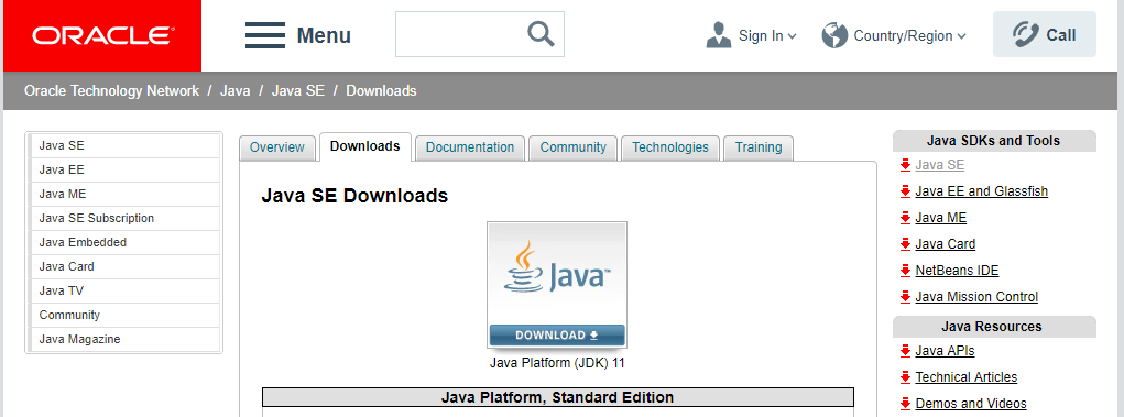 Download page
