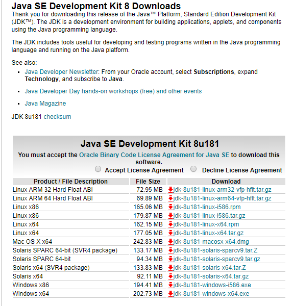 Download JDK